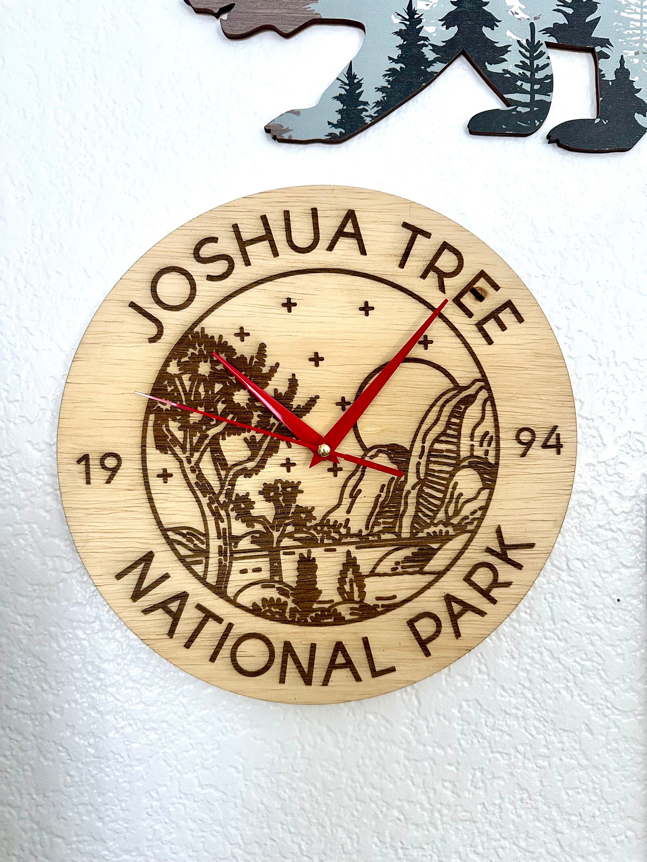 Nps Clock National Parks Wall Clocks-wood Handmade NPS Wall Clocks - Etsy