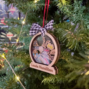 Christmas Ornament inspired by Lewis Hamilton F1 Christmas Ornament F1 Gift Formula 1 Gift Christmas Tree Decoration- Mercedes - Ferrari