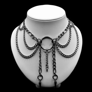 Handmade Stainless Steel Chainmail Choker: Goth Punk Necklace