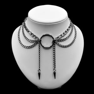 Handmade Stainless Steel Chainmail Choker: Goth Punk Necklace