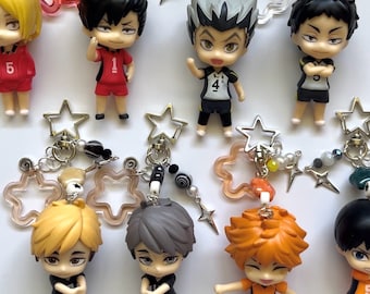 Haikyuu figure keychains!!