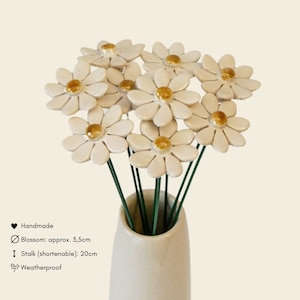 Margarita | cerámica | Regalos | florece para siempre | hecho a mano | flor artificial | flores | Regalo del día de la madre