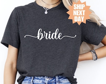 Geschenk für die Braut, Braut Squad Shirt, Verlobung Shirt, Hochzeit T-Shirt, Brautparty Geschenk, Retro Braut Shirt, Brautjungfer, Flitterwochen Shirt