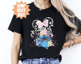 Cute Disney Stitch T-Shirt, Disney Stitch Shirt, Stitch Shirt, Disney Magic Kingdom Stitch Shirt, Disneyland Shirt, Stitch And Lilo T-Shirt