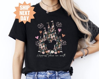 Disneyland Est 1955 Shirt, Disneyworld Shirt, Happiest Place on Earth Shirt, Magic Kingdom, Mickey And Friends Disneyland Est 1955 T-shirt