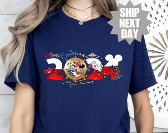 Disney Cruise Familienurlaub 2024 Shirt, passendes Disney Cruise Shirt, Micky und Minnie Disney Cruise Shirt, Captain Mickey Mouse T-Shirt