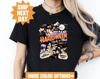 Disney Halloween Party Shirt, Retro Mickey Halloween Trick Or Treat Shirt, Disney Halloween Shirt, Disney Mickey’s Halloween Trick or Treat