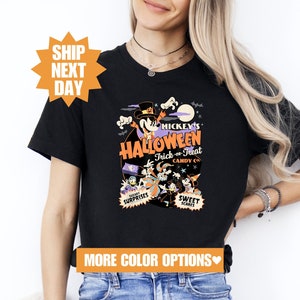 Disney Halloween Party Shirt, Retro Micky Halloween Süßes oder Saures Shirt, Disney Halloween Shirt, Disney Micky s Halloween Süßes oder Saures