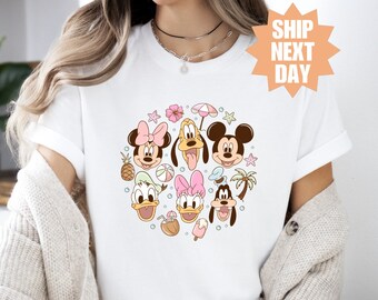 Camiseta de Mickey y sus amigos, camiseta de Mickey y sus amigos, camiseta de vacaciones familiares de Disney, camisetas de personajes de Disney, familia de Disney, camiseta de Disneyworld