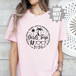 Girls Trip 2024 Shirt, Matching Girls Trip Shirt, Vacay Mode Shirt, Girls Vacation Shirt, Girls Weekend Trip Shirt, Best Friend Gift T-Shirt