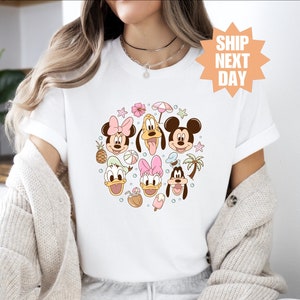 T-shirt Topolino e Amici, T-shirt personaggio Disney World, T ...