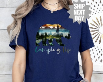Happy Camper Shirt, Camping Life Shirts, Camper T-shirt, Camp Group Shirts, Adventure Shirt, Camper Shirt, Camping Group, Funny Camper Shirt