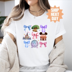 Coquette Bows Disneyworld Shirt, Ribbon Minnie Mouse Shirt, Coquette Aesthetic, Disney Mickey And Minnie Love T-Shirt, Disney World T-Shirt