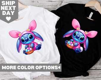 Camiseta de Pascua de Disney Stitch, camiseta de Pascua de Disney, regalo de Pascua de Disney, camiseta de Pascua de Disneyland, linda camiseta de Pascua de Stitch, camiseta de Feliz Pascua