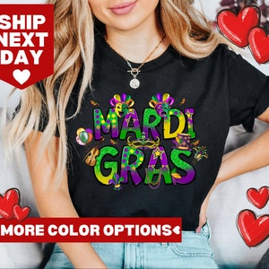 Funny Mardi Gras Festival,  Louisiana Shirt, Fleur De Lis T-Shirt, Mardi Gras Sweatshirt, Mardi Gras Gift Idea, Women Mardi Gras Graphic Tee