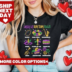 Mardi Gras Fleur De Lis, Mardi Gras Carnival Shirt, Fat Tuesday Shirt, Let The Good Times Roll Shirt, Funny Mardi Gras Carnival Lover Tshirt