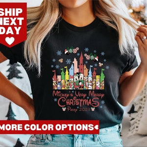 Mickeys sehr frohe Weihnachtsfeier 2023 Shirts, Walt Disney World Weihnachtshemd, Disneyland Weihnachtshemd, Mickey Weihnachten,