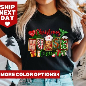 Christmas Nurse Crew Shirt, Xmas Nurse Crew Shirt, Nursing School T Shirt, Nursing School T Shirt, Christmas Gift Nurse Shirt
