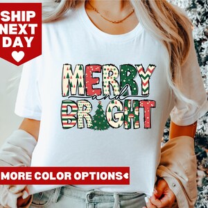 Merry And Bright Shirt, , Xmas Gifts, Christmas Shirts Gift, Christmas Shirt, Christmas Tshirt, Holiday Shirt, Cute Holiday Shirt