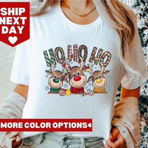 Weihnachten Ho Shirt, Ho Ho Deer, Weihnachten Deer Shirt, Weihnachtsshirt, Weihnachtsgeschenk, Frohe Weihnachten Sweatshirt, Weihnachten Deer, Ho Ho Tee