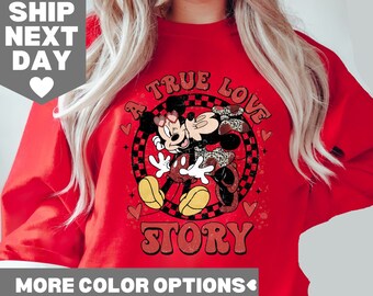 Disneyland Love Shirt, Disney Valentijnsdag Shirt, Minnie Mickey Love Valentine Shirt, Mickey Valentine Sweatshirt, Disney Love Shirt