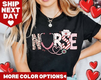Chandail cadeau infirmière Saint-Valentin, infirmière des urgences, cadeau Saint-Valentin pour infirmière, cadeau d'appréciation d'infirmière pour infirmière, chemise Saint-Valentin
