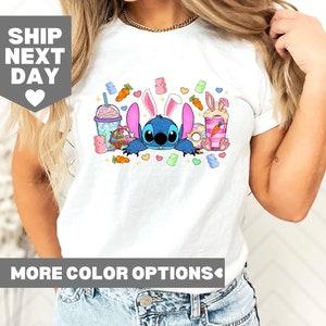 Stitch Happy Easter T-Shirt, Cute Stitch Easter Shirt, Disney Stitch Happy Easter Shirt, Stitch Bunny Shirt, Lilo Stitch Happy Easter Shirt