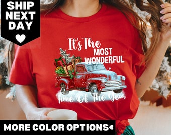 It's The Most Wonderful Time Shirt,  Time Of The Year, Santa Shirt, Merry Christmas, Wonderful Time, Christmas Shirt, Xmas Family Shirt