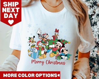 Mickey's Very Merry Christmas, Mickey And Friends Merry Christmas Shirt, Mickey And Minnie Xmas Tee, Holiday T-Shirt, Merry Christmas Gift