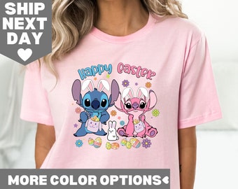 Lilo Stitch Frohe Ostern Shirt, Disney Frohe Ostern Shirt, Ostern Disney Stitch Shirt, Stitch Bunny Shirt, Disney Frohe Ostern Shirt