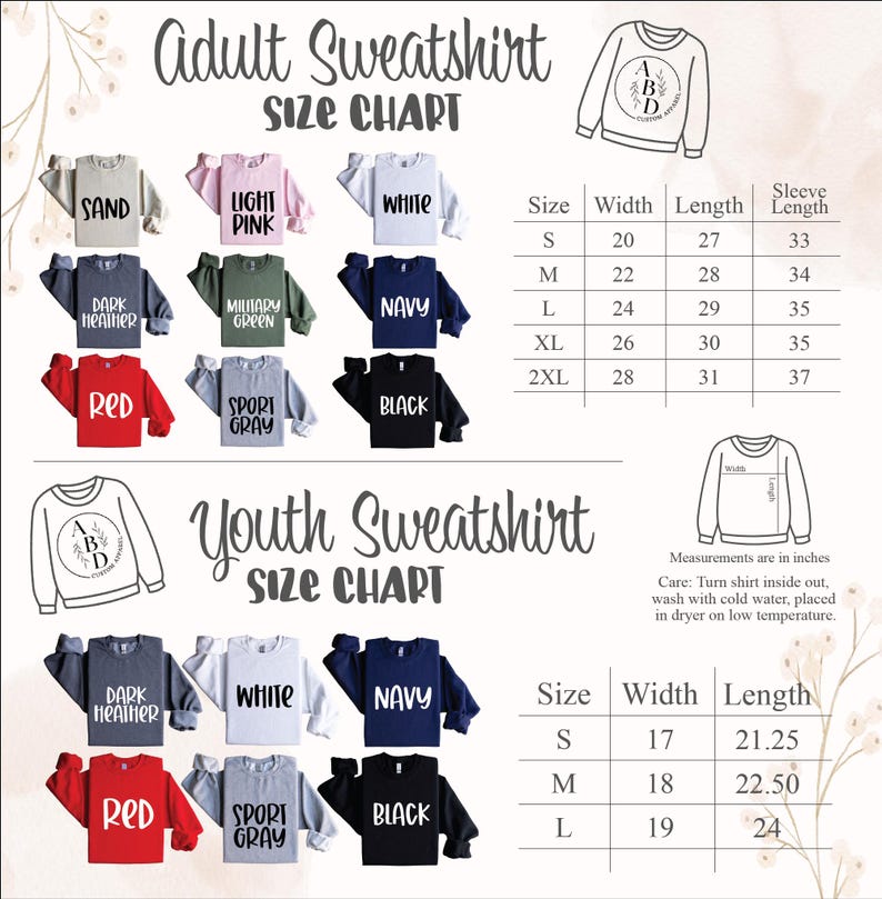 adult sweatsuit size chart for the youth sweatsuit size chart
