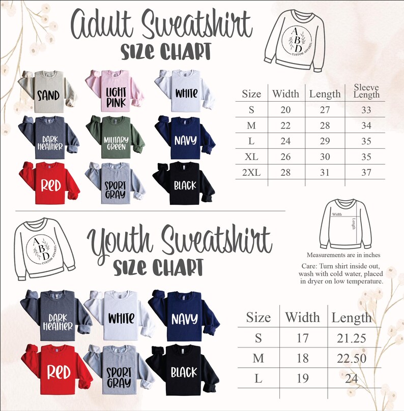 adult sweatsuit size chart for the youth sweatsuit size chart