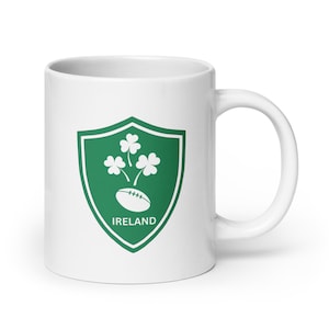 Irish Rugby Team Mug – Ceramic Coffee Cup for Rugby Fans