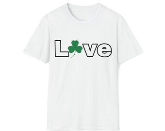 Camiseta Love Shamrock – Camiseta do Dia de São Patrício do Orgulho Irlandês