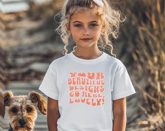 Maqueta de Gildan 5000B blanca para niños, maqueta de Bella Canvas 3001Y blanca para niños, maqueta de camisa blanca, maqueta de camiseta para jóvenes, perro 3001Y 64000B 500B