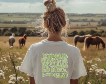 White Bella Canvas 3001 Back of Shirt Mockup, White tshirt mockup, Back of Tshirt Mockup, Back Design Mockup, trendy mockup, Oversized
