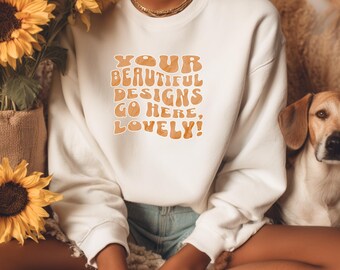 Maqueta de Gildan 18000 White, maqueta de Comfort Colors 1566, maqueta de Gildan 18000, maqueta de perro, maqueta de Gildan 1800, maqueta de Gildan 12000