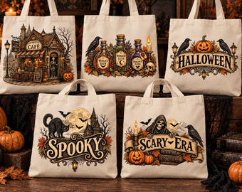 Vintage Halloween PNG Bundle, Gothic Apothecary, Haunted Town Clipart (Digital Download)