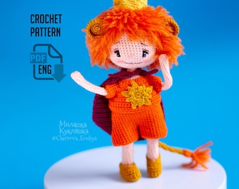 Amigurumi Leo Zodiac Doll – Crochet Pattern PDF
