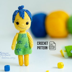 Häkelanleitung Amigurumi Joy Puppe. Anleitung in Englisch (US) PDF