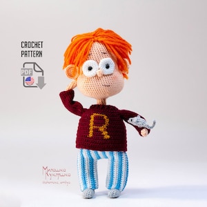 Mönster för virkad trollkarldocka: Amigurumi Magic Gravity Design (PDF-mönster)