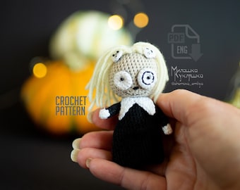 Creepy Doll Crochet Pattern: Spooky Gothic Amigurumi (PDF Tutorial)