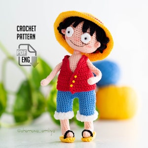 Crochet Pattern Pirate Captain Amigurumi Pattern in English (US Terms) PDF File