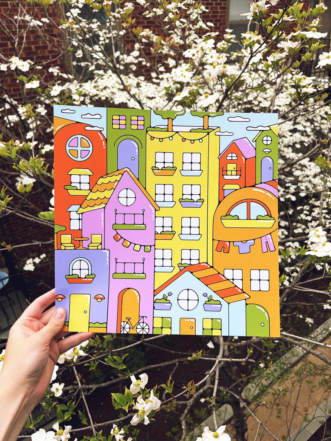 City Living Wall Art Print 12 X 12 Etsy