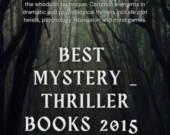 Best Mystery _ Thriller Books 2015 - Goodreads ( STORY 3 )