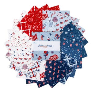 Star and Stripes Forever 5" Stacker (5-15710-42) by Lori Whitlock for Riley Blake Designs