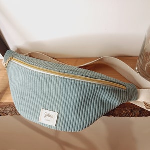 Sac banane velours côtelée Personnalisable