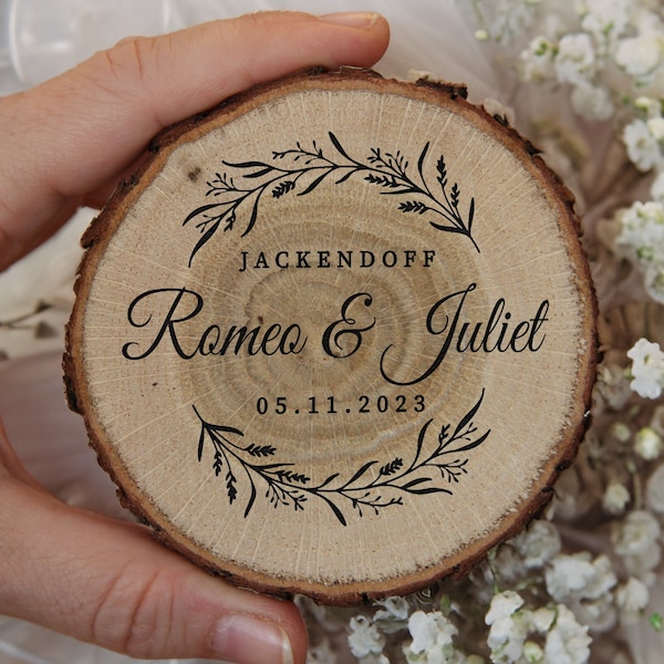 Wood Coasters as Wedding Favors for Guests in Bulk, Personalized Coaster as Rustic Wedding Party Favors, Coaster Wedding Table Decor