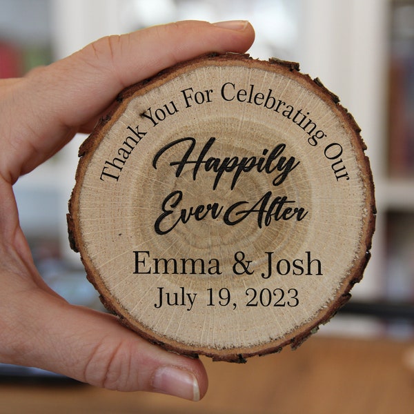Wood Coasters as Wedding Favors for Guests in Bulk, Personalized Coaster as Rustic Wedding Party Favors, Custom Coasters Wedding Table Decor