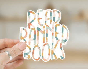 Read Banned Books, Book Lover Sticker, Kindle Stickers, Booktok, Bookstagram, Reader Gift, Bookish Gift, Stickers for Kindle, Bookworm